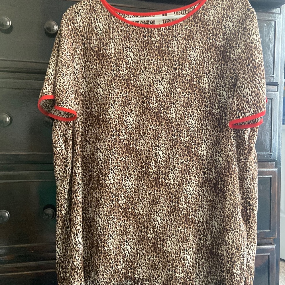 Leopard Blouse Top*